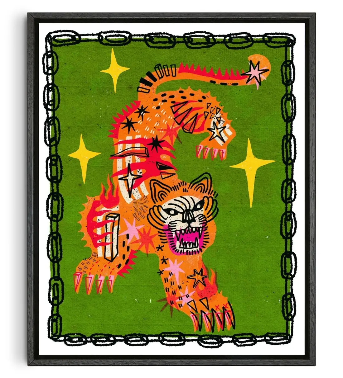 Tiger In Green