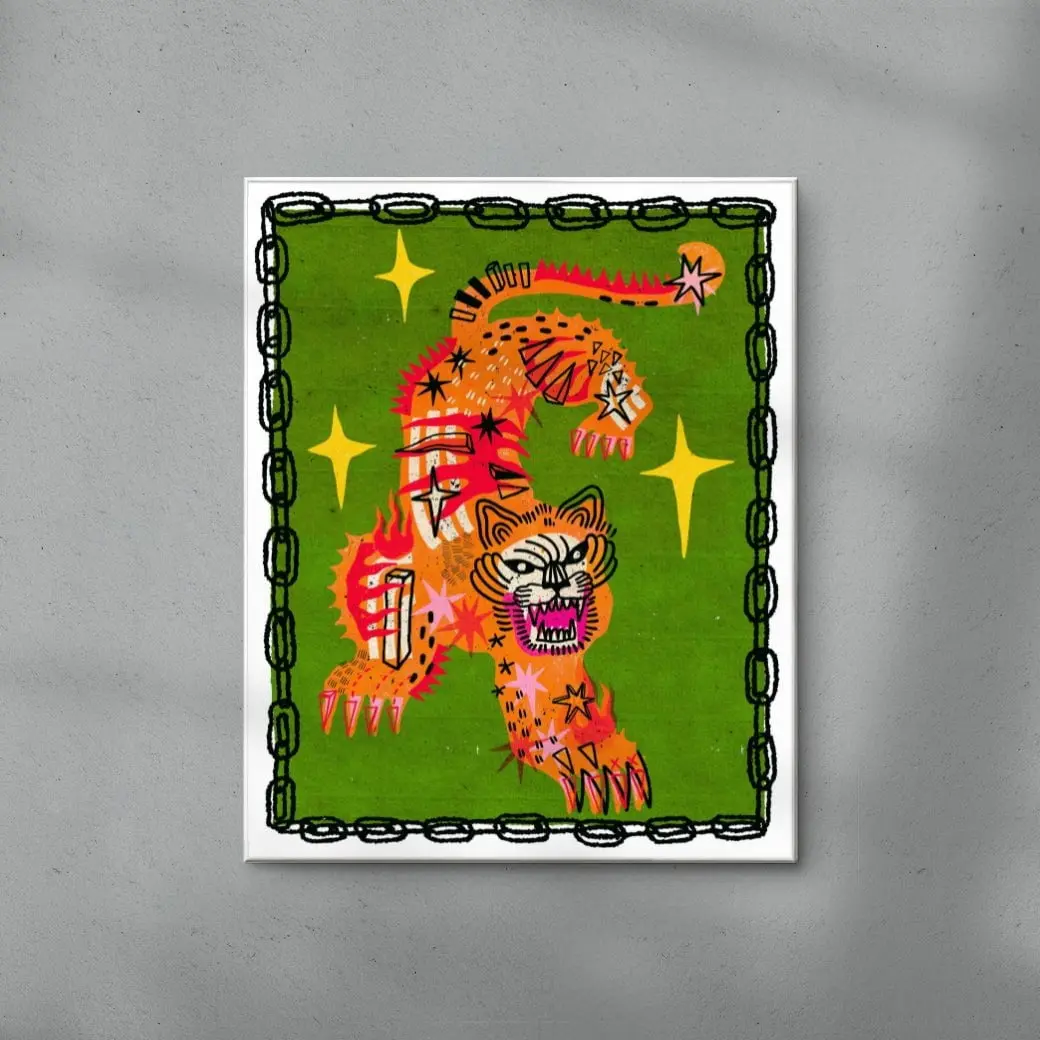 Tiger In Green