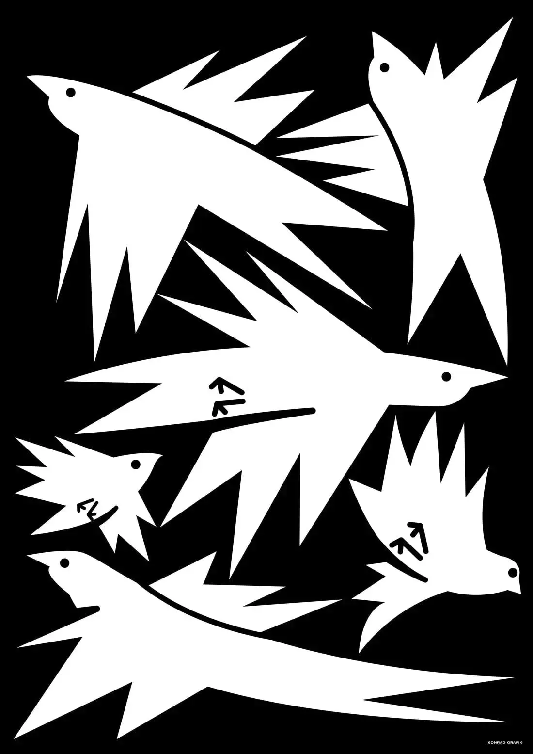 White birds