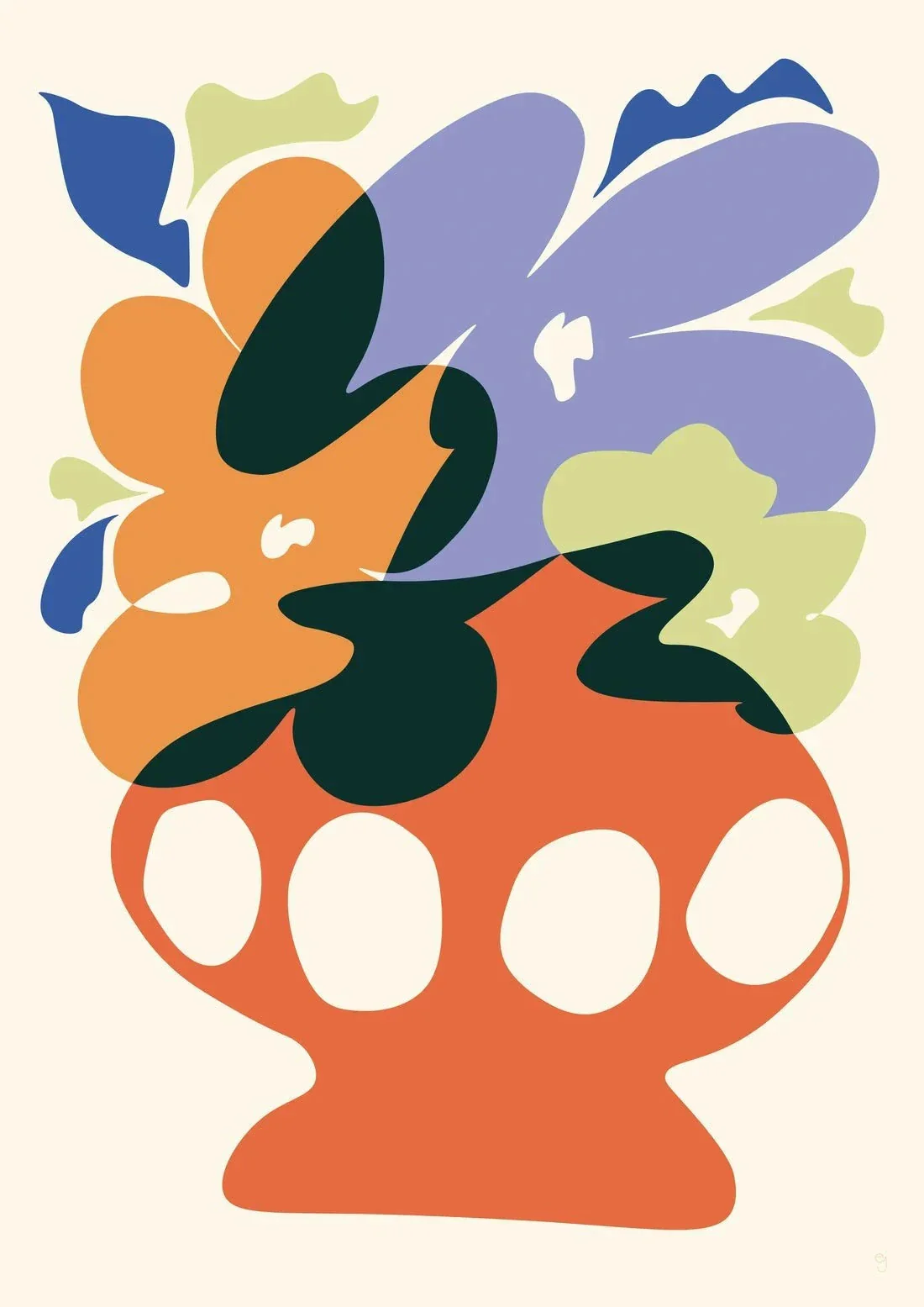 Big Flowers in a Big Vase