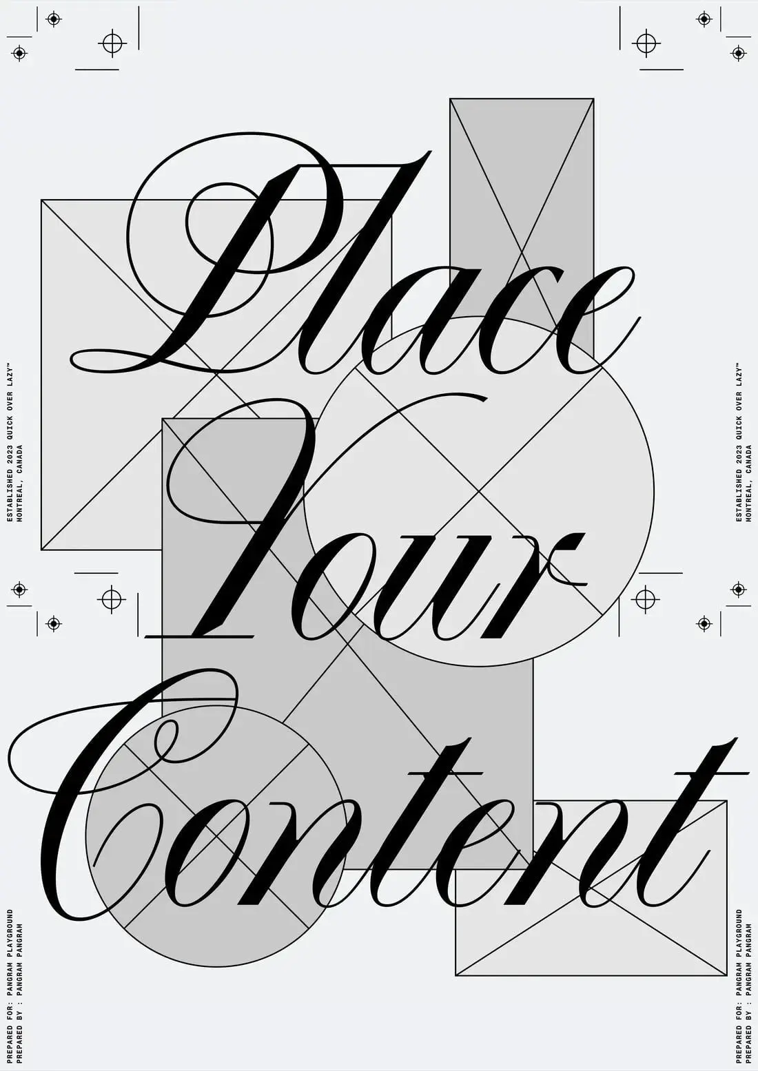 Place your content