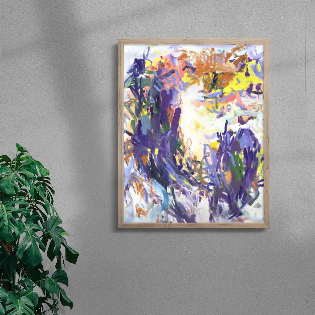 Purple brush strokes