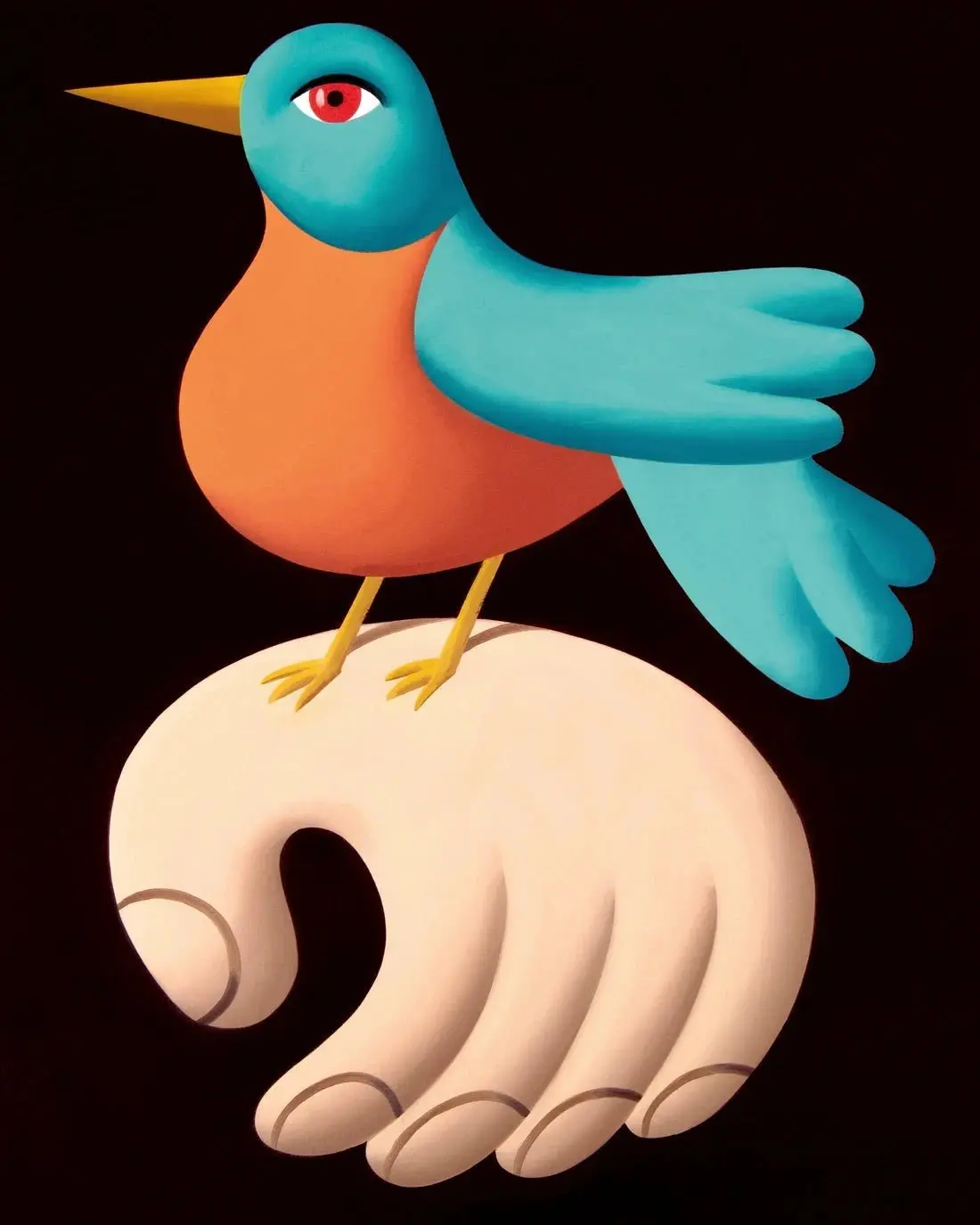 Bird on hand