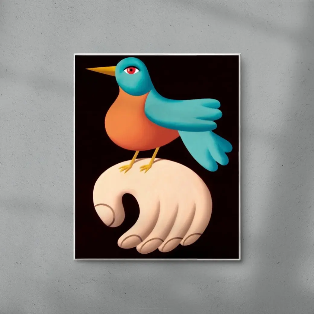 Bird on hand
