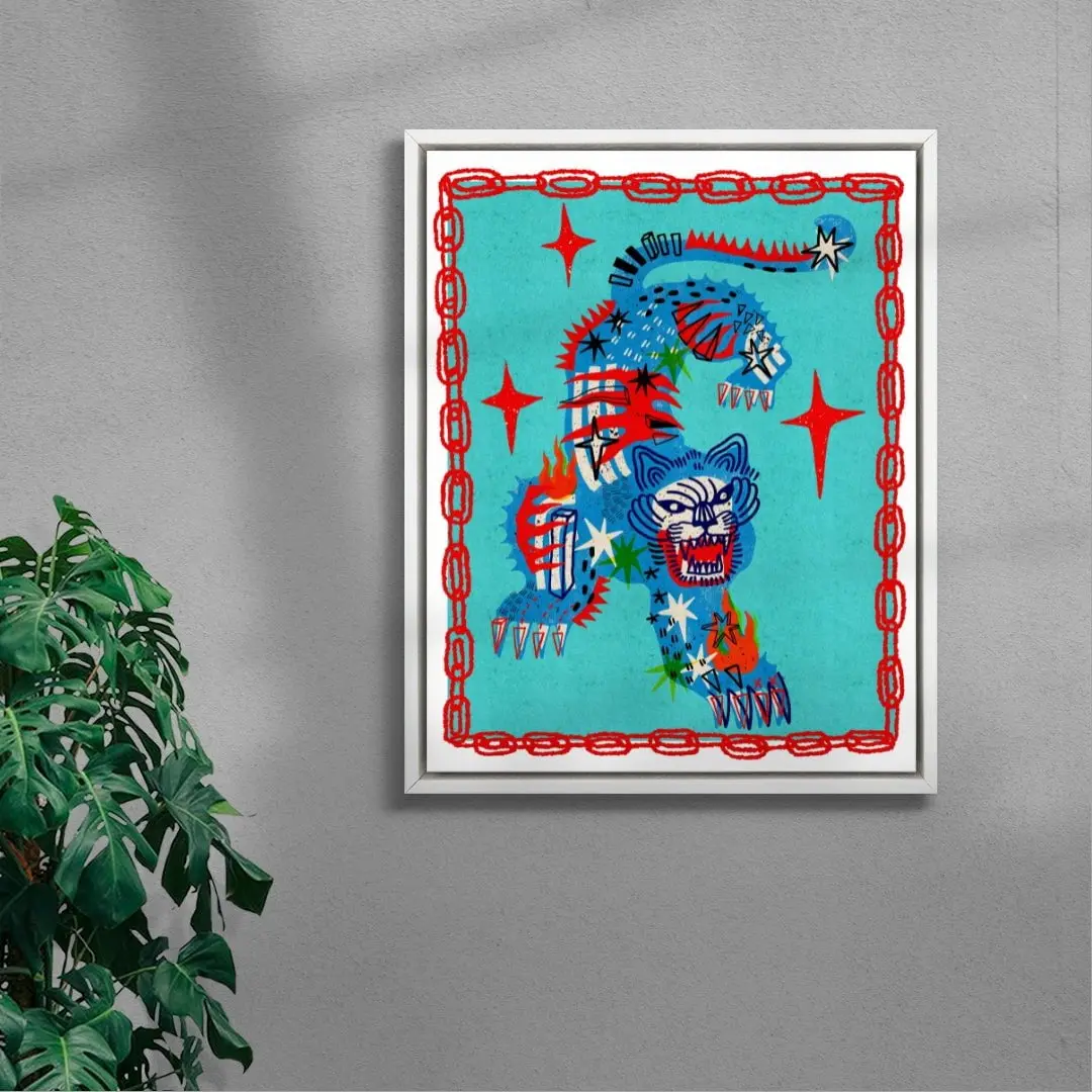Tiger in Blue