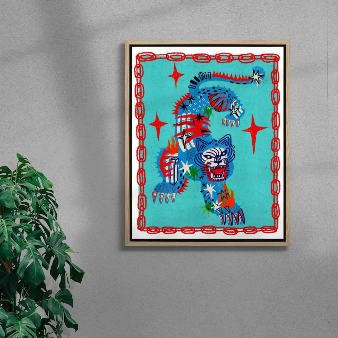 Tiger in Blue