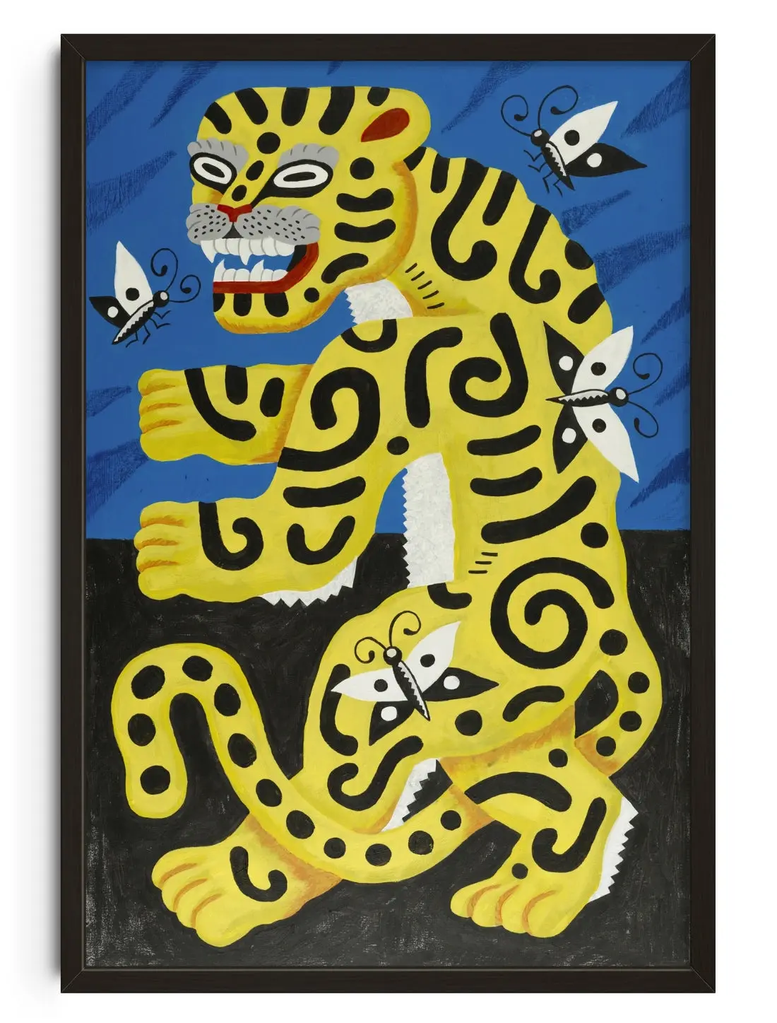 Tiger with Butterflies