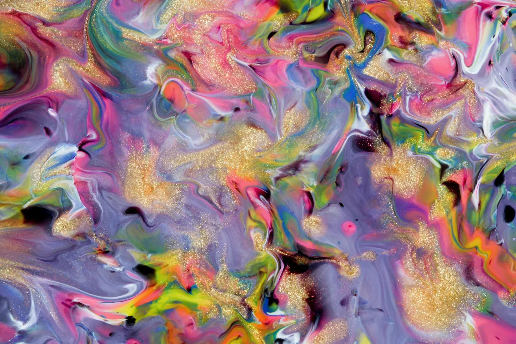 Glitter Paint Swirl