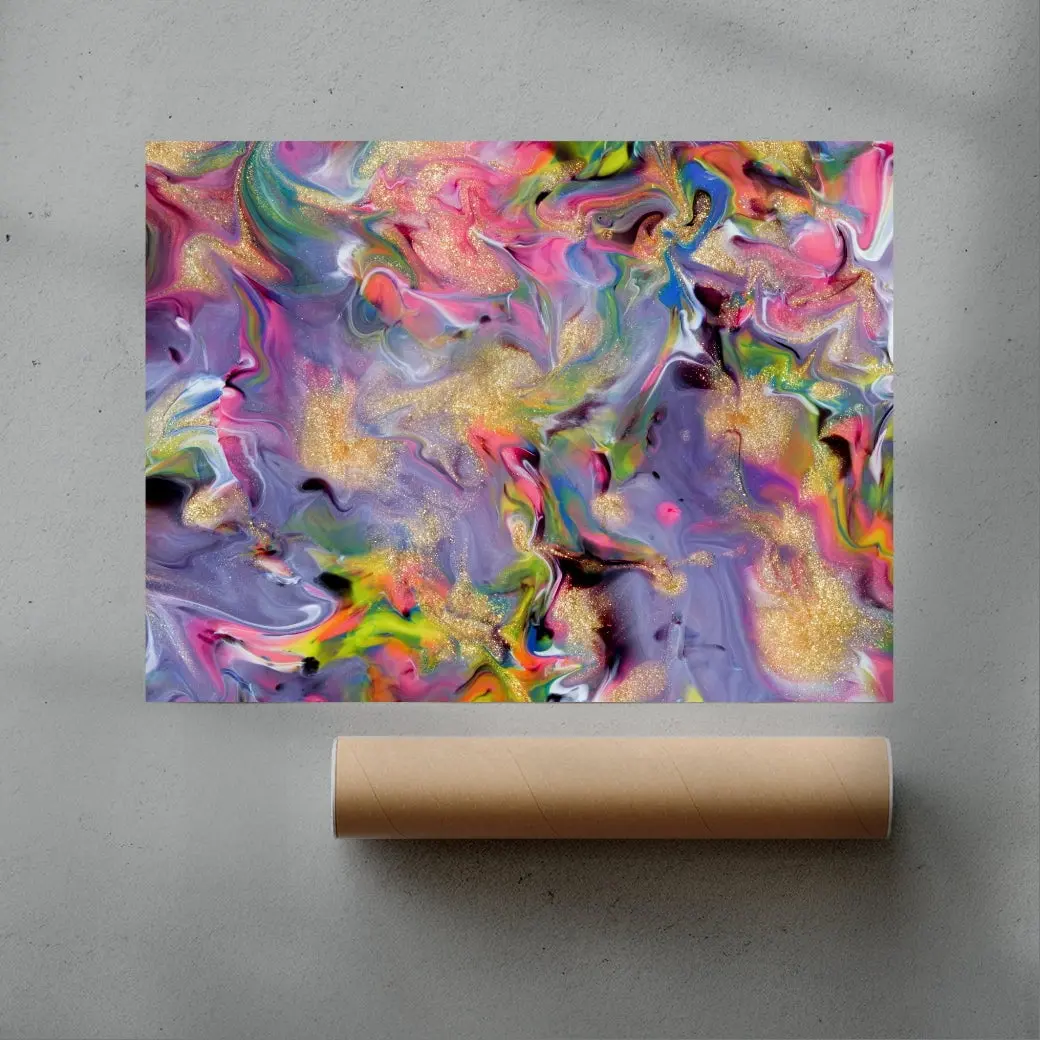 Glitter Paint Swirl