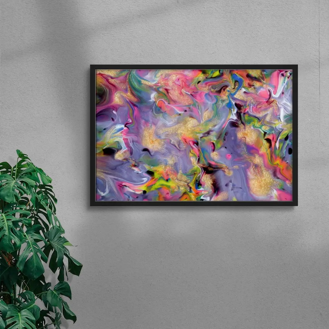 Glitter Paint Swirl