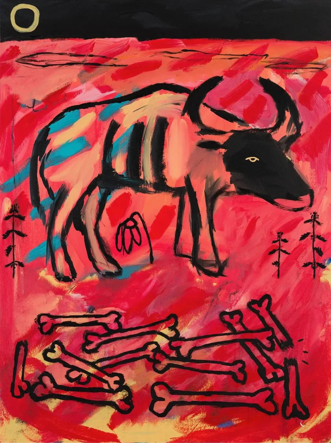 Bull and bones