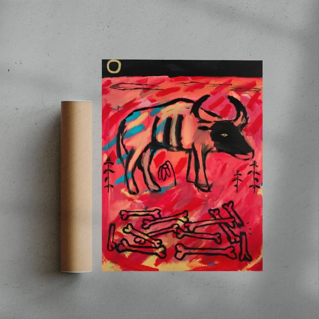 Bull and bones