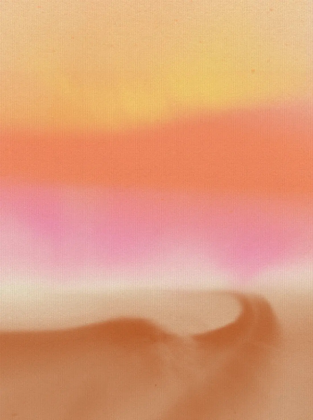 Dreamy abstract landscape in pastel and neon colors