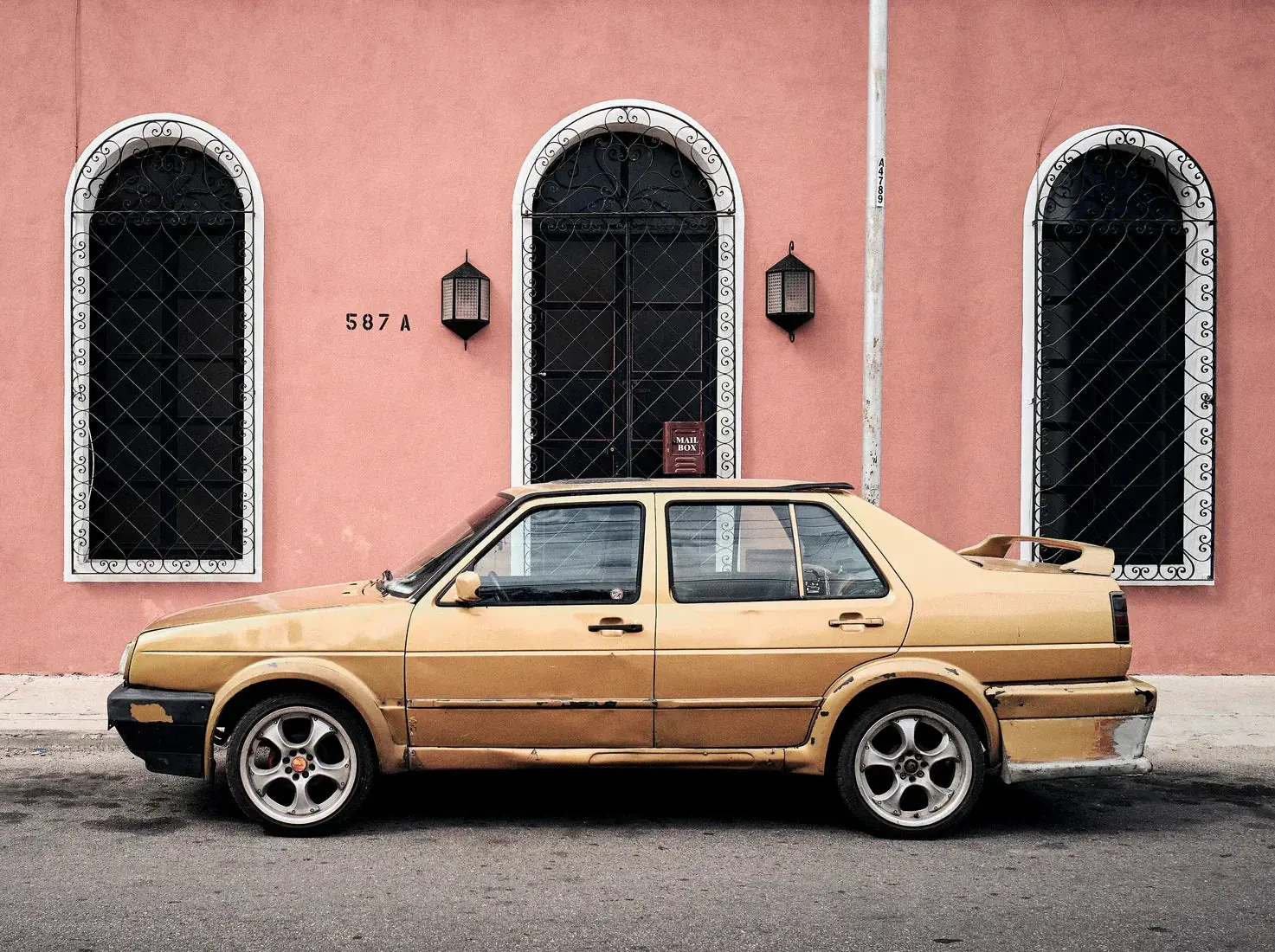 Gold Sedan