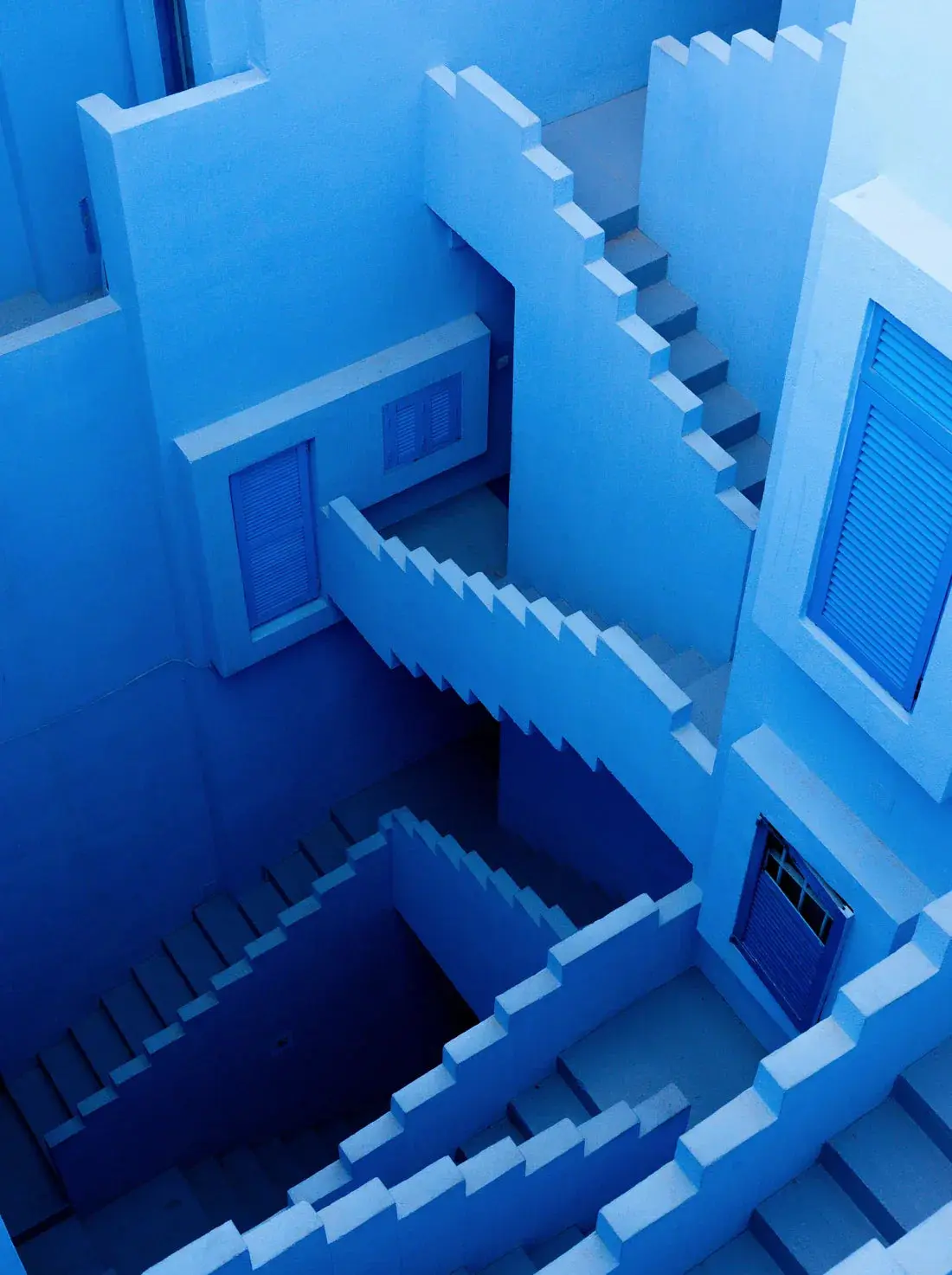 Blue Staircases