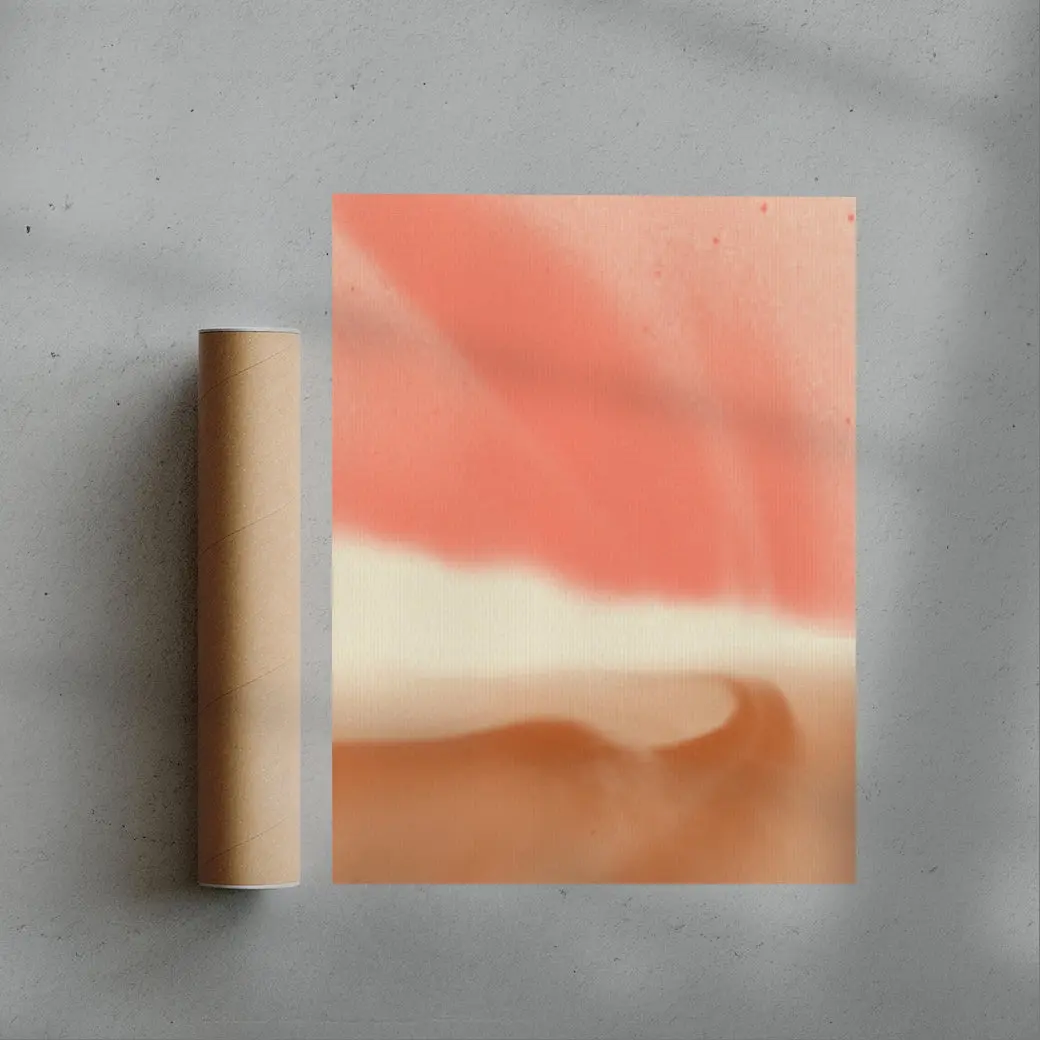 Abstract landscape in soft pastels