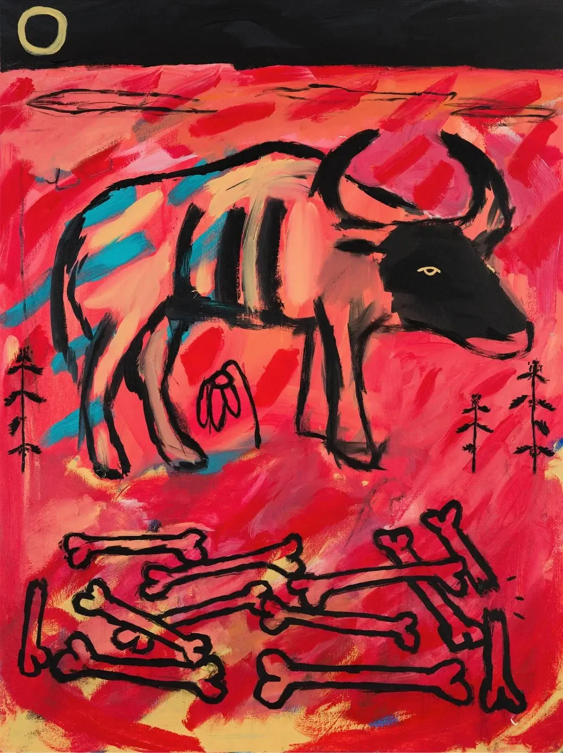 Bull and bones