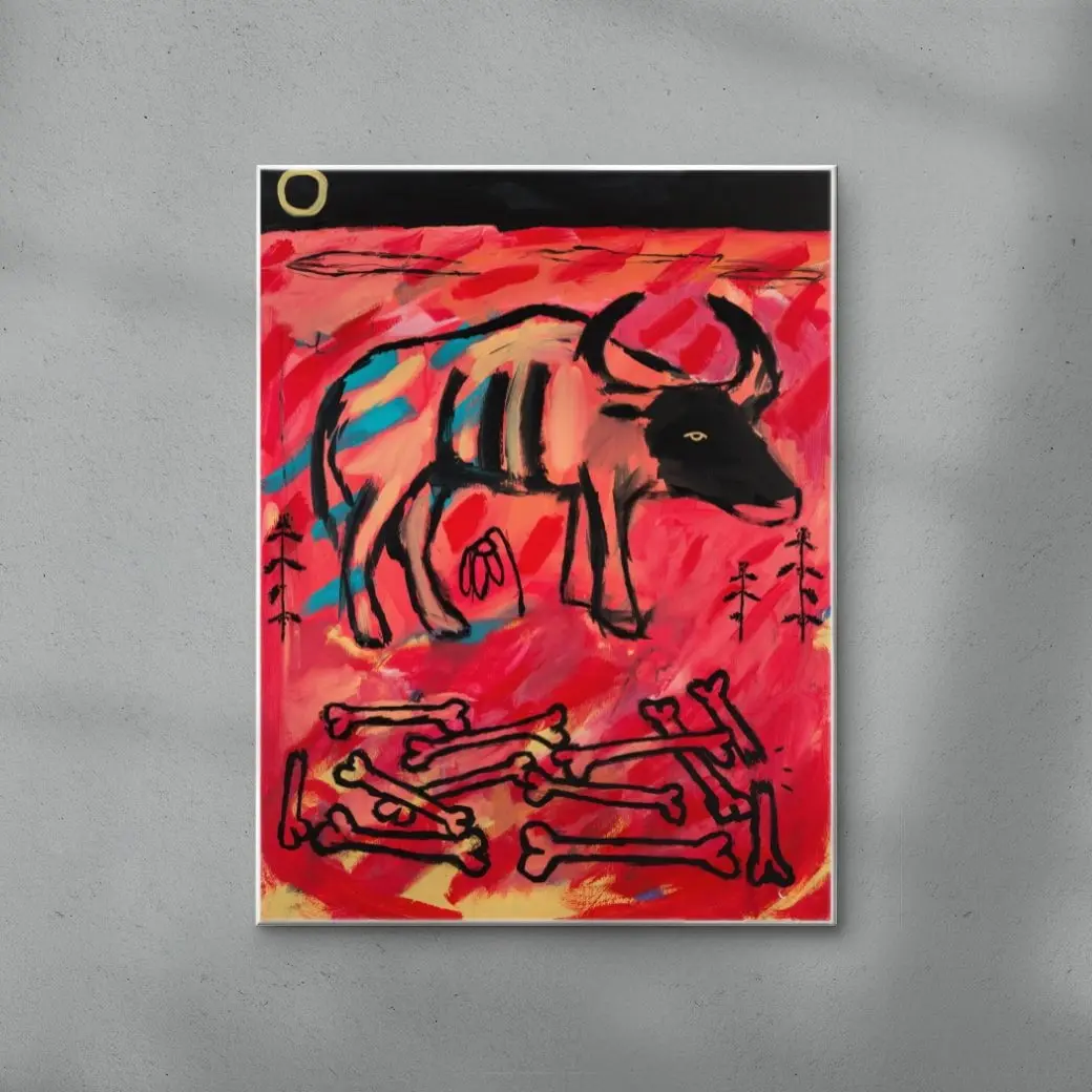 Bull and bones